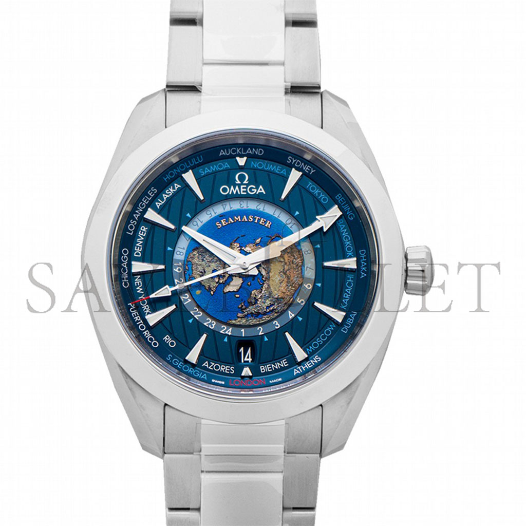 om**a seamaster aqua terra auT0matic blue dial watch 220.10.43.22.03.001